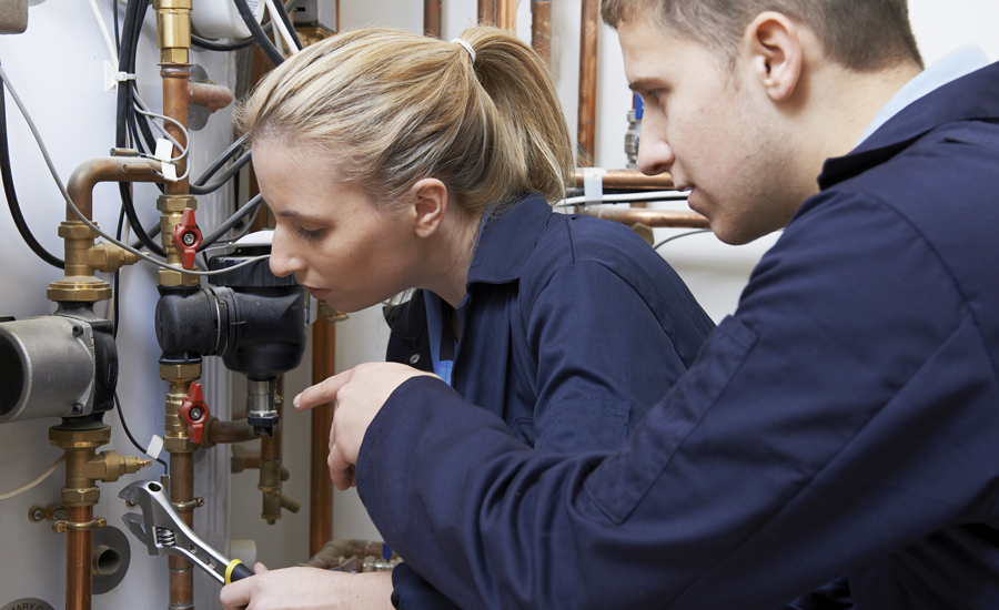 Two HVAC Technicians